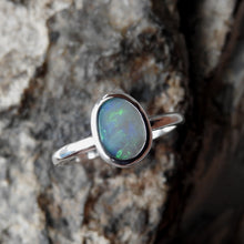 Load image into Gallery viewer, Natural Solid Opal Sterling Silver Ring