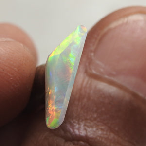 Made to Order Ring with Solid Lightning Ridge Multi-Color Opal