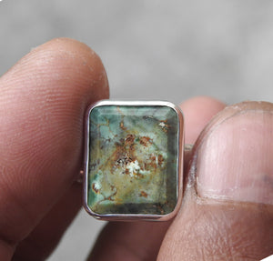 Australian Natural Variscite Sterling Silver Ring