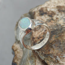 Load image into Gallery viewer, Australian Solid Natural Opal Sterling Silver Ring