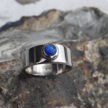 Load image into Gallery viewer, AUSTRALIAN BLACK OPAL RING