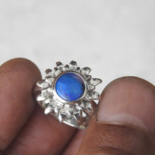 Load image into Gallery viewer, AUSTRALIAN BLACK OPAL RING