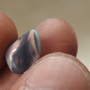 Lightning Ridge Solid Natural Black Opal with Multi-Color.
