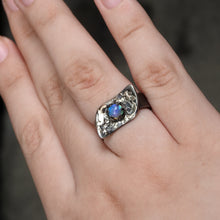 Load image into Gallery viewer, Australian Natural Solid Crystal Opal Ring