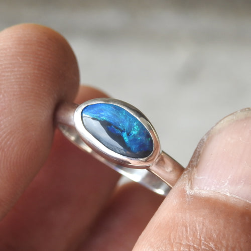 BLACK OPAL RING