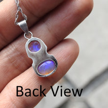 Load image into Gallery viewer, Lightning Ridge Solid Crystal Opals Pendant Necklace
