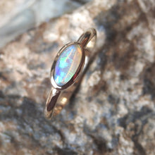 Load image into Gallery viewer, Lightning Ridge Solid Crystal Opal Ring